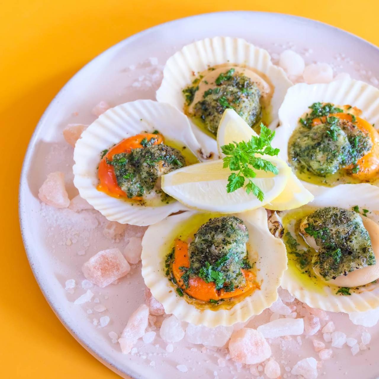 Eastin Grand Hotel Sathorn Bangkok Exterior photo Scallops with herb butter